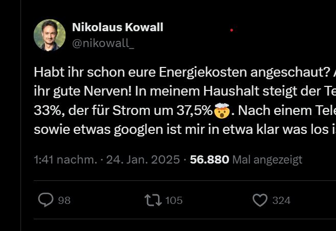 SPÖ-Politiker sauer: „Meine Stromkosten steigen um 37 %“