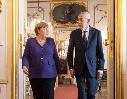 Merkel beim Talk mit VdB: Über AfD, FPÖ und Europa