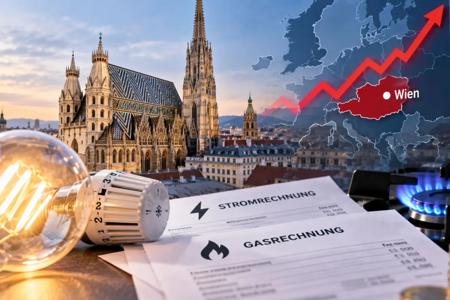 Strompreise: Wien unter den teuersten Hauptstädten Europas – Gas um 23 Prozent teurer